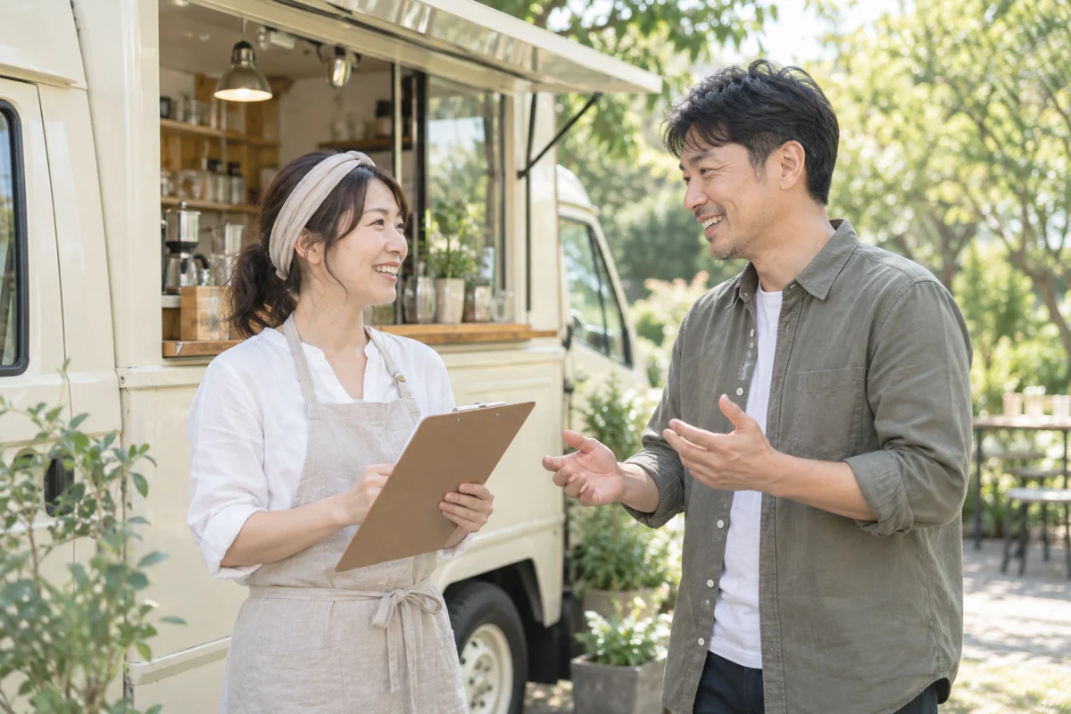 開業後の運営を相談するイメージ